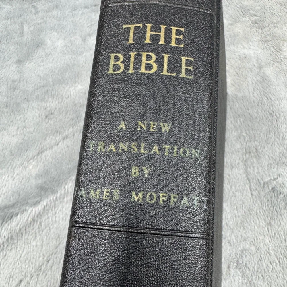 Harper & Brothers The Bible James Moffatt‎ Translation 1935 Black Good Hardcover